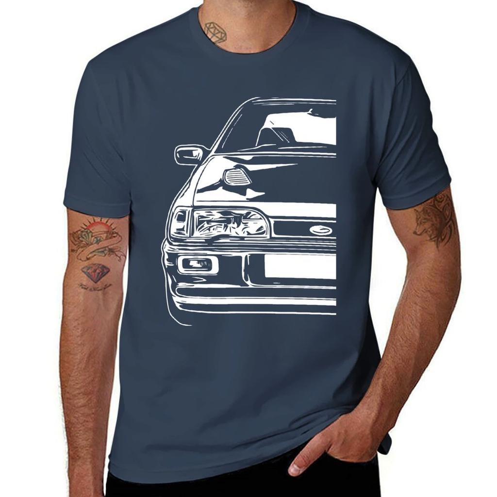 Classic Car Sierra RS Cosworth Sapphire Dr TShirt Anime Clothes Tops Unisexs White T Shirts