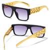 Four-piece Hip-hop Punk Alloy Dollar Chain Necklace Glasses Ring Bracelet Set