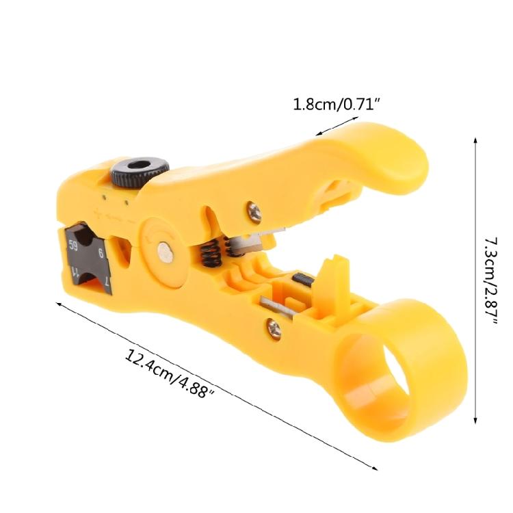 All-In-One Stripping Tool Cable Wire Stripper Compression Tool Coaxial Cable