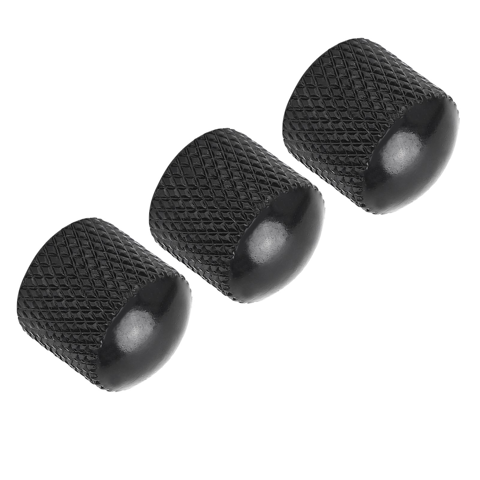 3 шт. Ручка управления гитарой Громкость Тон Подходит Набор для верхней части Аксессуар для инструмента ЗаменаЧерный