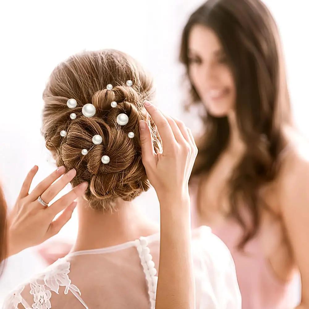 Wedding Pearl Hairpins For Women Bride Bridal Hair Accessories Fashion Women Hair Clips Many Wedding Hair Jewelry Hairpin