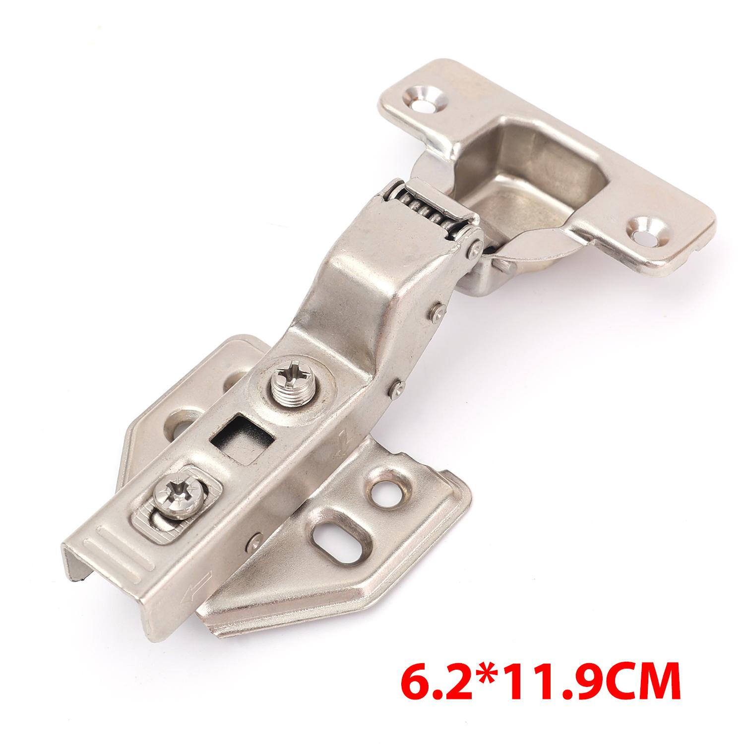 

1/8pcs Stainless Steel Cabinet Door Hinges with Screws Home Kitchen Furniture Soft Closing Hydraulic Door Hinge Hardware Fitting 1pc