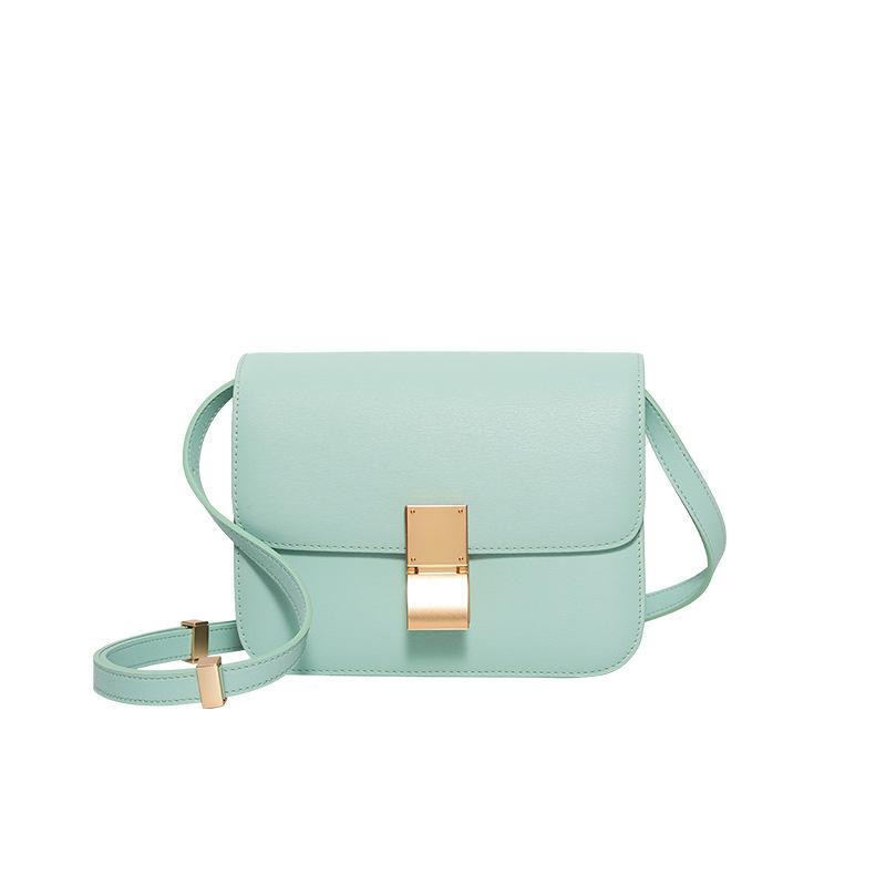 

Новая нишевая универсальная высококлассная маленькая квадратная сумка, ретро вместительная на плечо через плечо женская кожаная сумка-коробка тофу