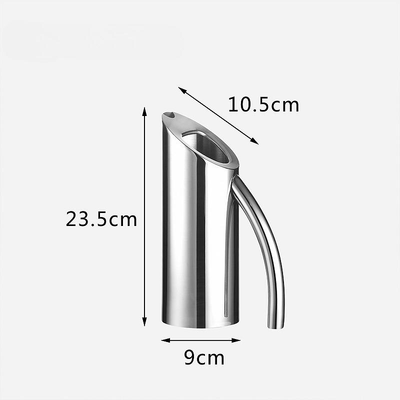 Кувшин для воды из нержавеющей стали Прямой кувшин-графин Диспенсер для чая со льдом/Колд брю Кофейный кувшин для холодильника На открытом воздухе Подарок 1.0L