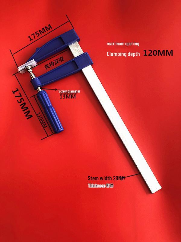 Hochleistungs-Kunststoffgriff F-Typ Holzbearbeitungsklammer - Schnellspannwerkzeug mit Schlauchklemme