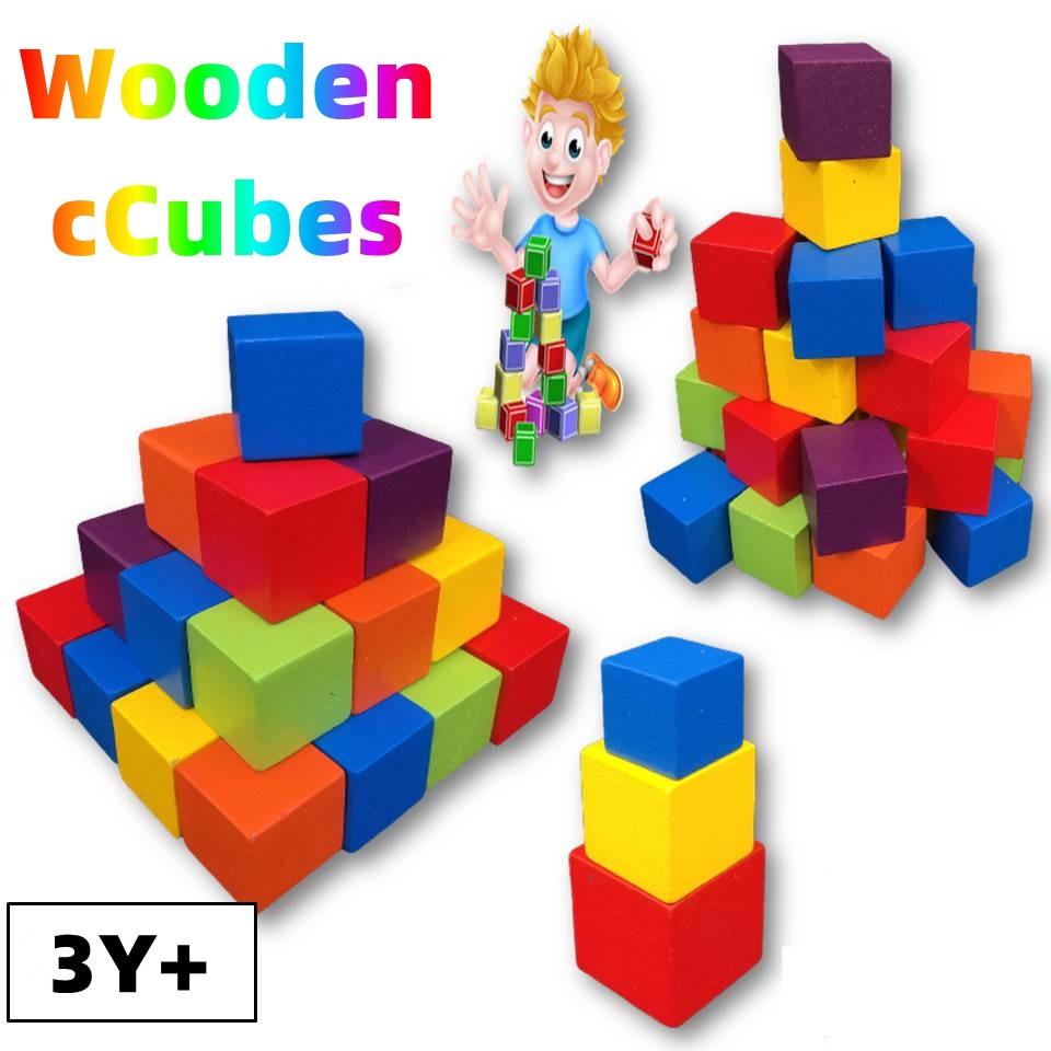 Hochwertige Holzwürfel Mathespielzeug für Kinder