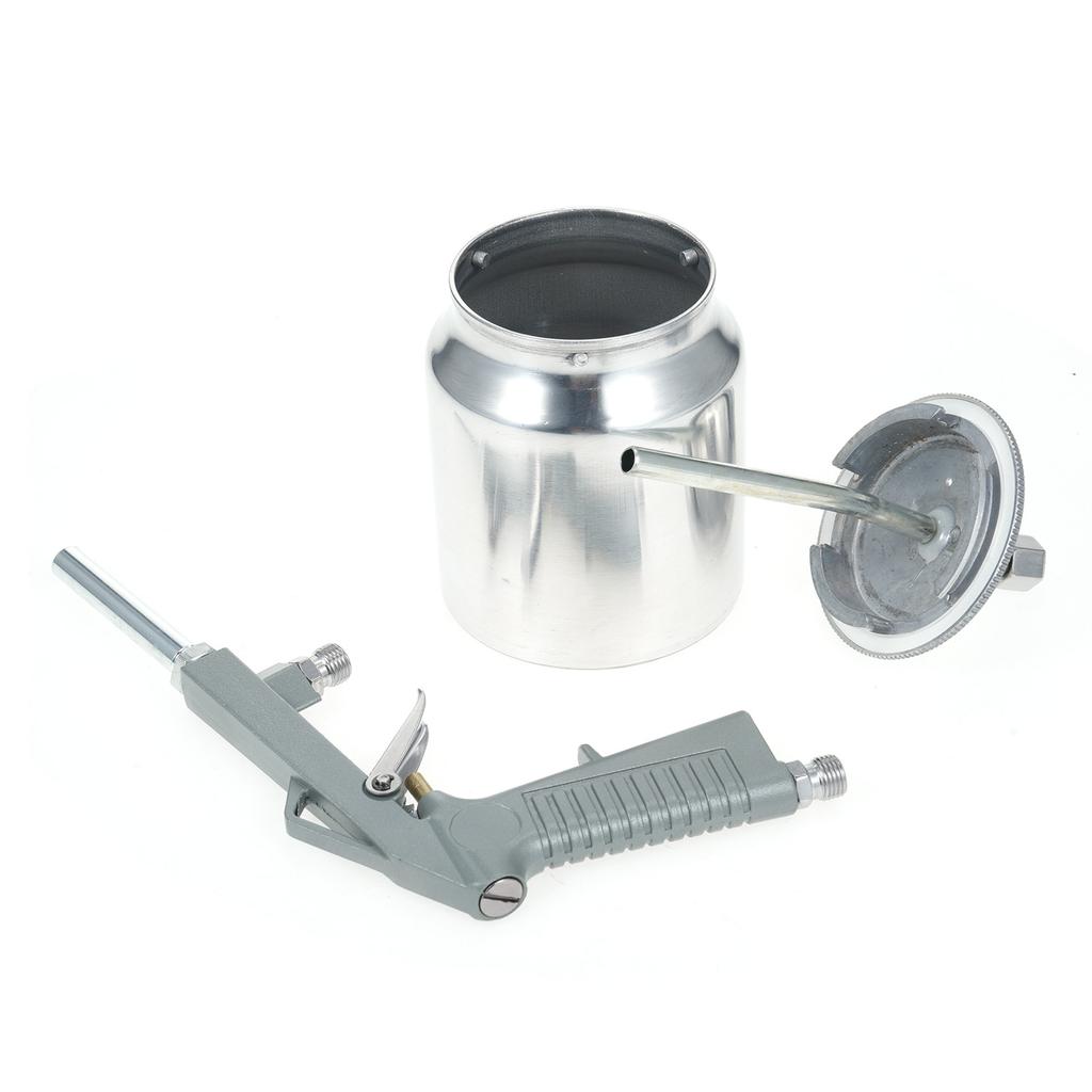 Air Undercoating Spray Machine with 750ml Suction Feed Cup and Cleaning Brush Apply Sprayable Truck Bed Liner Coating