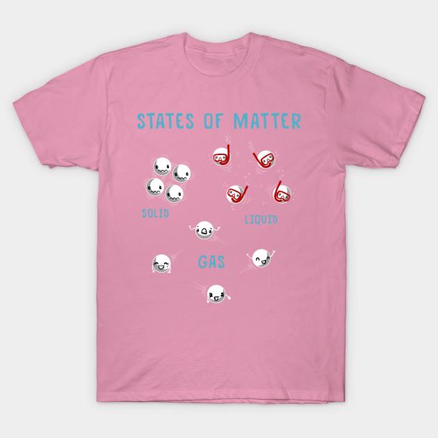 T Shirt Women States Of Matter Harajuku Print Kawaii Tshirt Summer Short Sleeve Female T-Shirt Top Tee