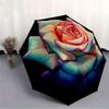 1pc Multicolored Rose Automatic Umbrella 8-Bone Design Compact Gear for Outdoor Travel, Perfect Holiday Gift  yy250827034