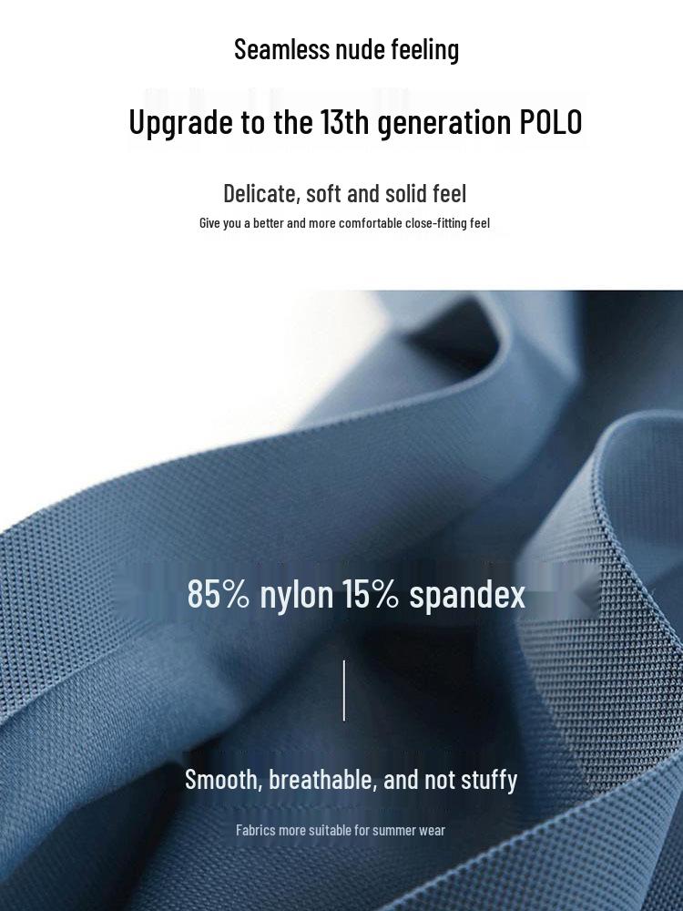 Custom Logo Quick-Dry Seamless Polo: Summer Ice Silk Cool Feel Lapel Short Sleeve Work Shirt