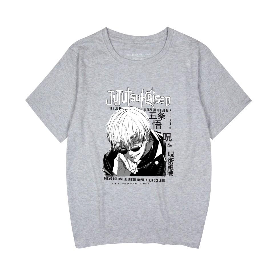 Jujutsu Kaisen Cartoon Tshirt Hip Hop Men Women Anime Print Top Tees Tshirts Fashion Summer T-shirt