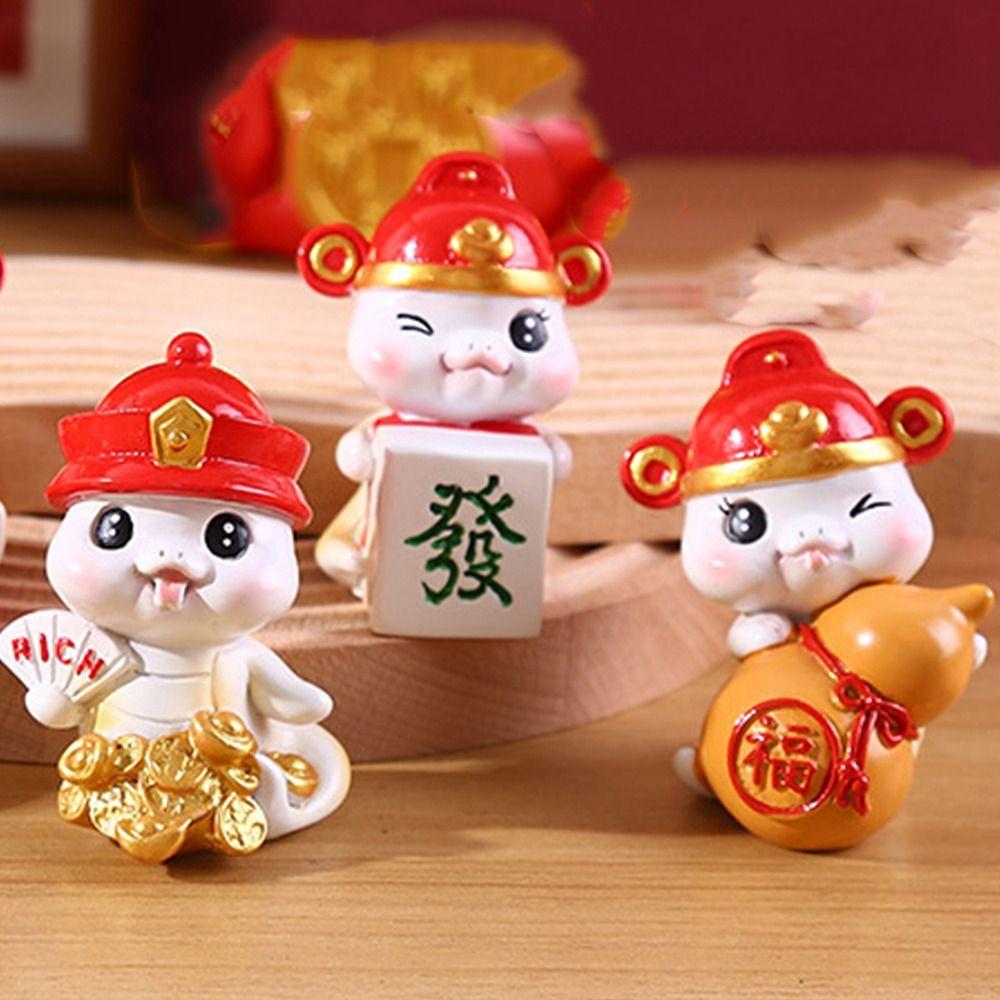 Cute New Year Snake Figurine Traditional Small Snake Ornament  New Year Decoration Gifts