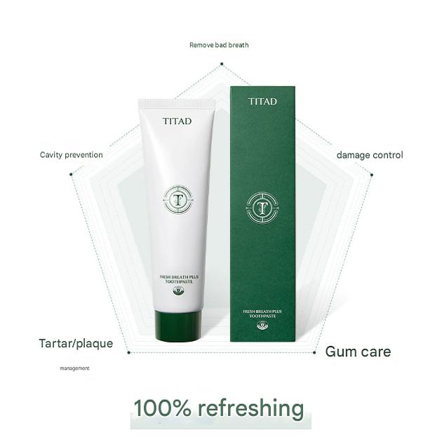 TITAD Fresh Breath Plus Toothpaste, 100g, 4 packs
