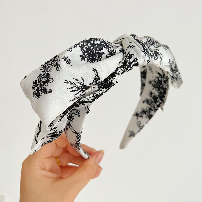 Bohemian Bohemian Flower Silk Satin  Big Knot Hairbands Headbands Ornament Accessories Hair Accessories