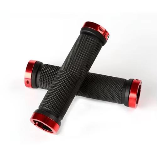 

Lock on Bicycle Grips Rubber Soft Mountain Bike Grips Dustproof Waterproof Bike Handle Non-slip MTB Cuffs Cycling Accessories красный