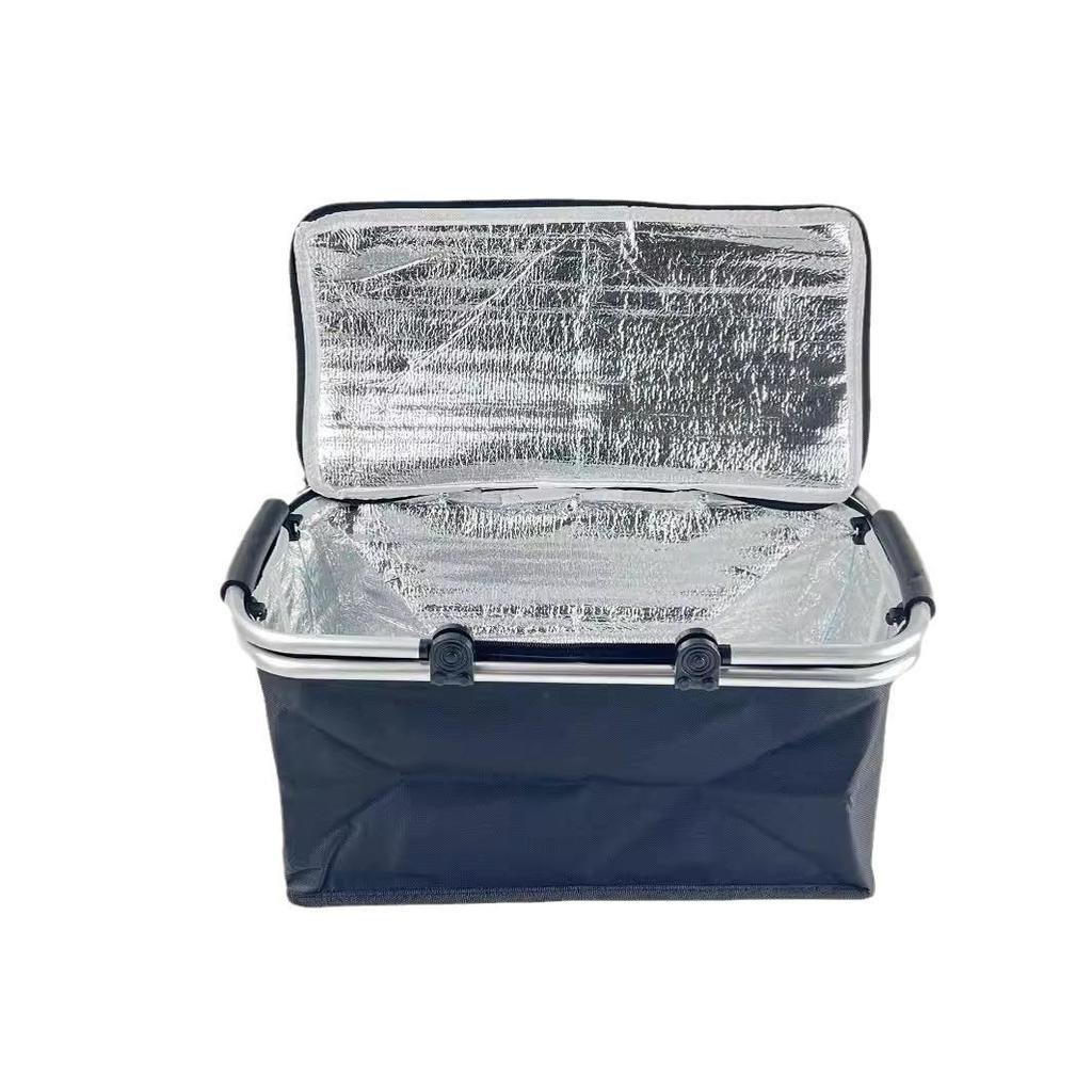 Foldable Outdoor Camping Cooler Bag - Insulated, Large Capacity, Multifunctional for Picnic or Takeout