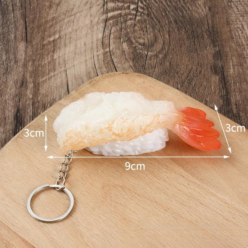 1PC Simulated Food Pendant Simulated Sushi Model Keychain Japanese Cuisine Sushi Restaurant Dining Window Display Props