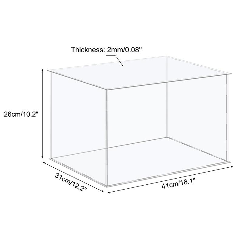 41size Acrylic Display Case for Collectibles Assemble Clear Protection Showcase Cube Storage Box Dustproof Display Organize Toys
