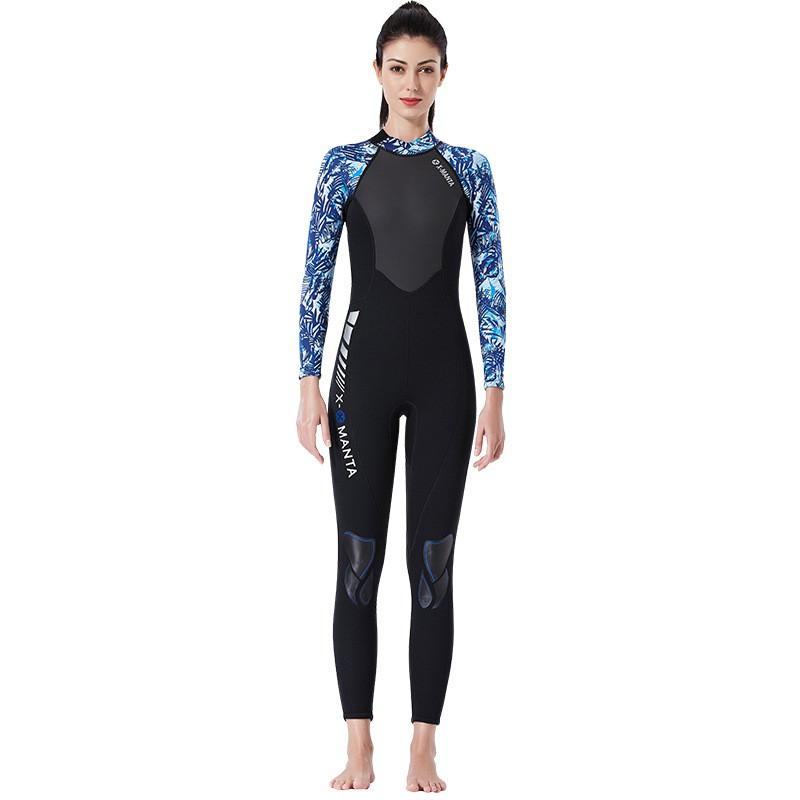 3MM Couples Diving Suit Men Women With Thick Warm Outdoor Snorkeling Surfing One-piece Long-sleeved Jellyfish