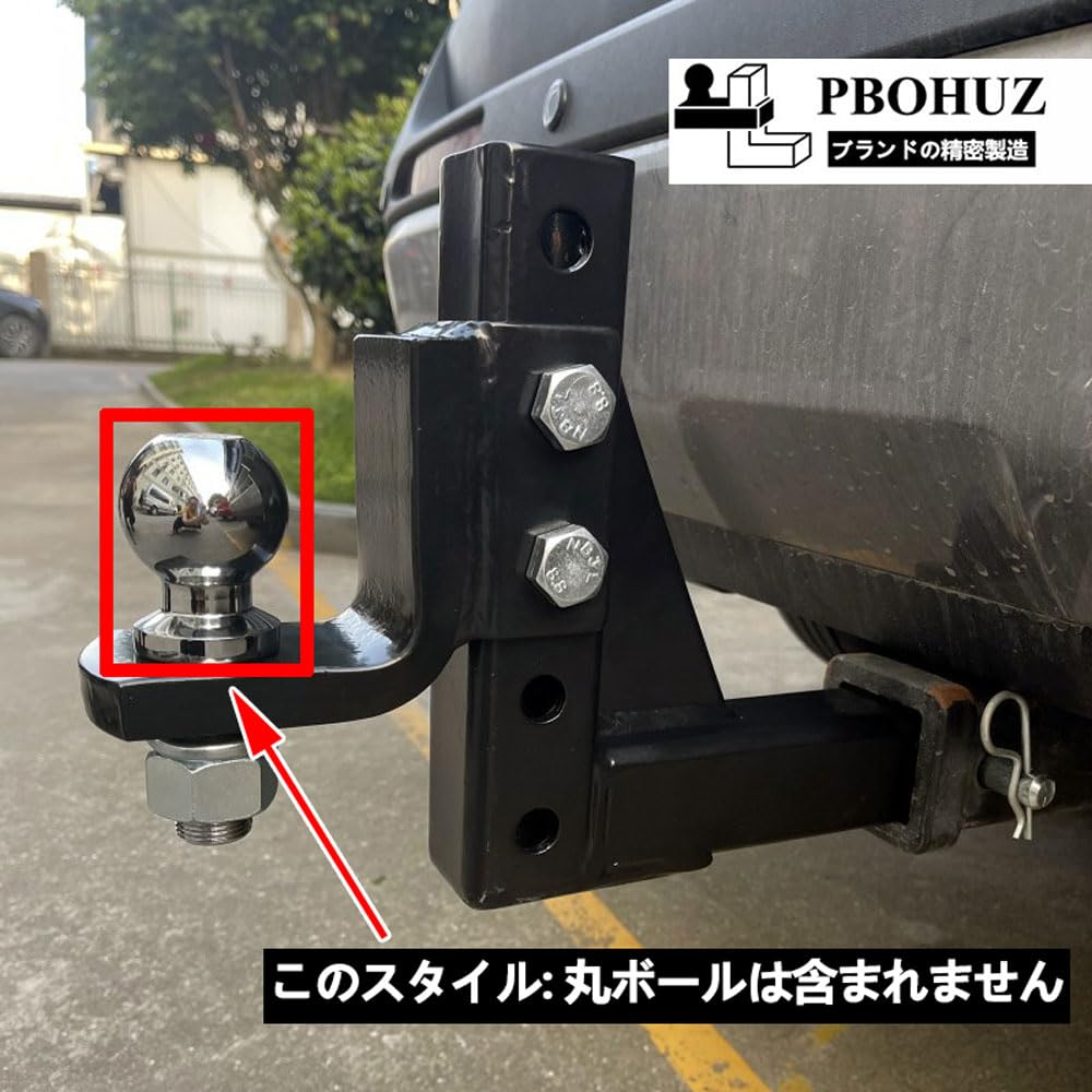 PBOHUZ Remorcă Drop Receptor Metalic Durabil Picior de Remorcă Reglabil Suport Bilă pentru Camioane Remorcă Drop Hitch Hitch, 10" 2" -