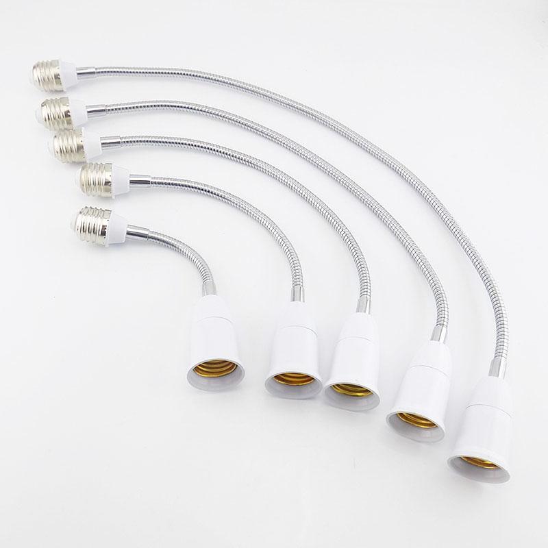 Flexible E27 to E27 LED Lamp Base Bulb Socket Extender Extension Light Holder Converter V27