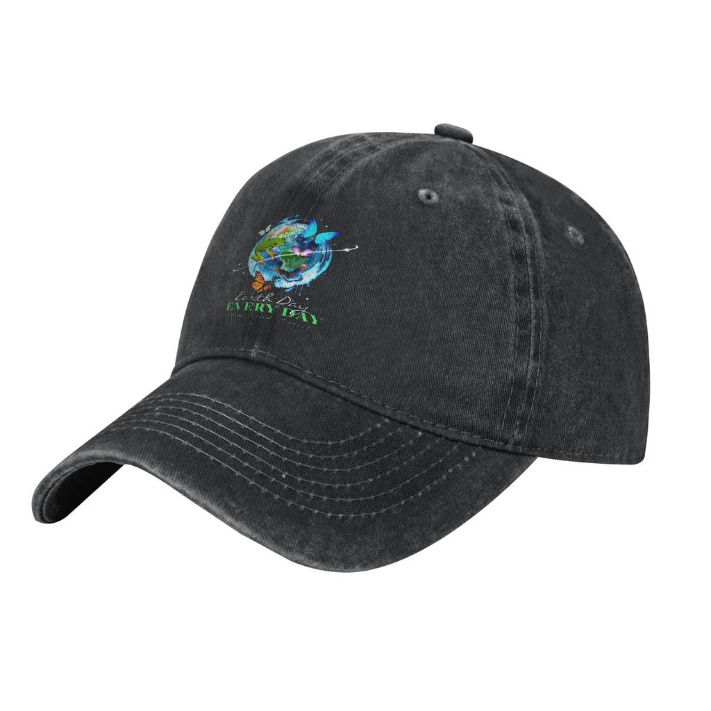 Earth Day Trees Baseball Caps Vintage Distressed Denim Washed Sun Cap Unisex Style Outdoor Unstructured Soft Caps Hat