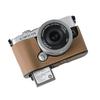 Aluminum Metal Genuine Leather Camera Half Body Case For Olympus PEN E-P7 EP7 Battery Opening Bottom Cover