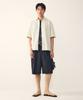 STUDIO TOMBOY [Men] Single-Pleat Elastic Half Cargo Pants_Black 9156231116