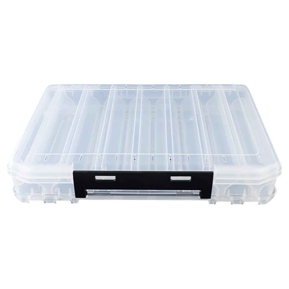 Double Sided Fishing Tackle Box 10/14/18 Compartment Fishing Lure Organizer Multifunctional Fishing Storage Case for Wobblers