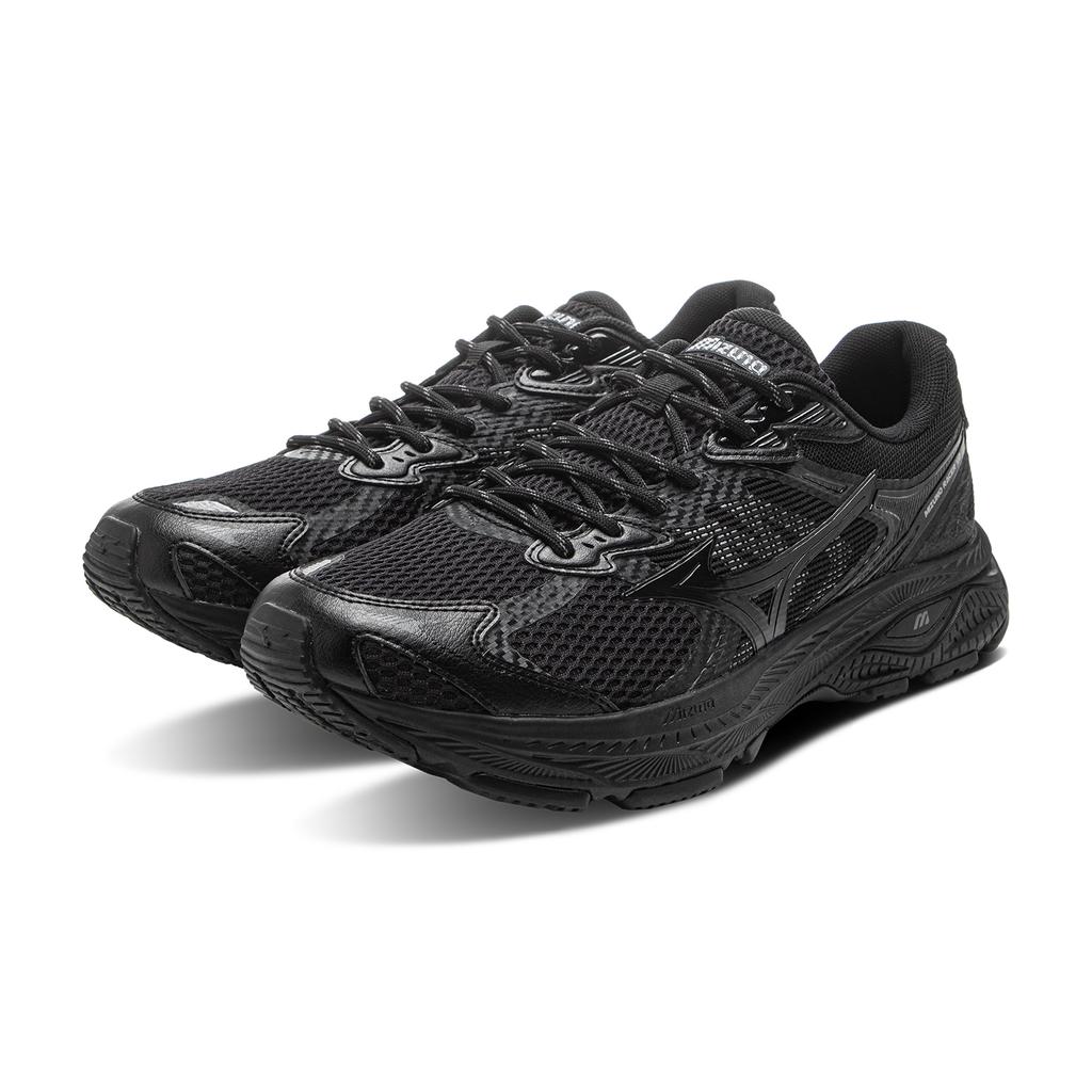 Mizuno Racer V2 Comfortable Versatile Breathable Lightweight Rebound Low-Top Urban Commuting Running Shoes Unisex Sneakers Black D1GH250604