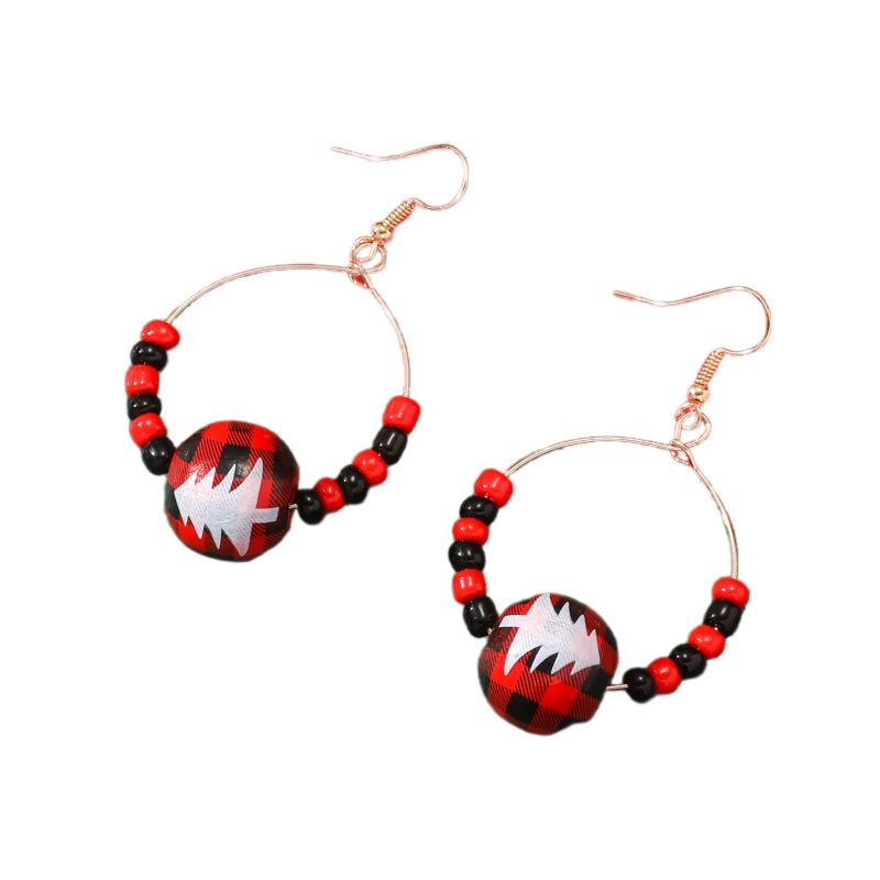 Unique And Stylish Christmas Tree Print Jewelry Set Necklace Bracelet Earrings And