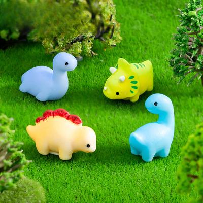 Mikro-Landschaft Kleine Dinosaurier-Dekoration Kunstharzhandwerk Gartenbau Moos Landschaft Dekoration Zubehör Dekoration