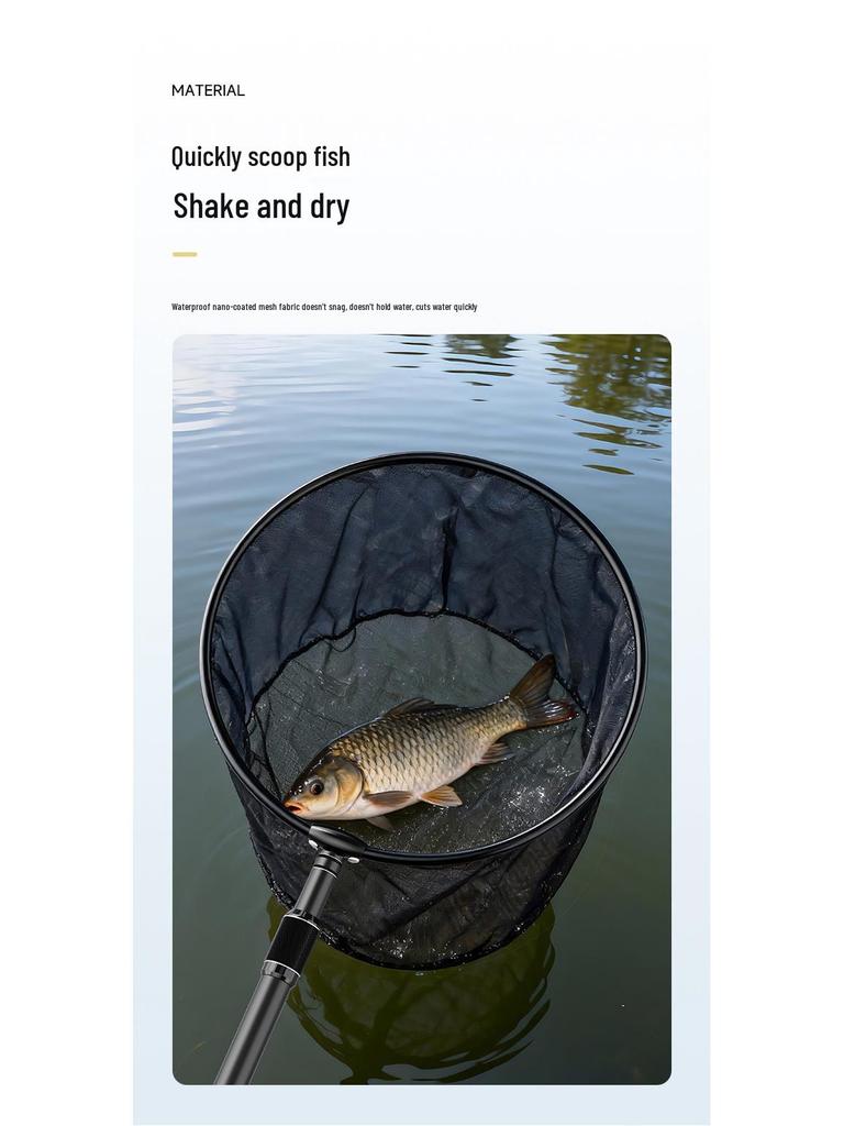 Red de Pesca Telescópica Aisen Ultraligera Súper Dura de Alto Carbono para Pesca Deportiva de Peces Grandes