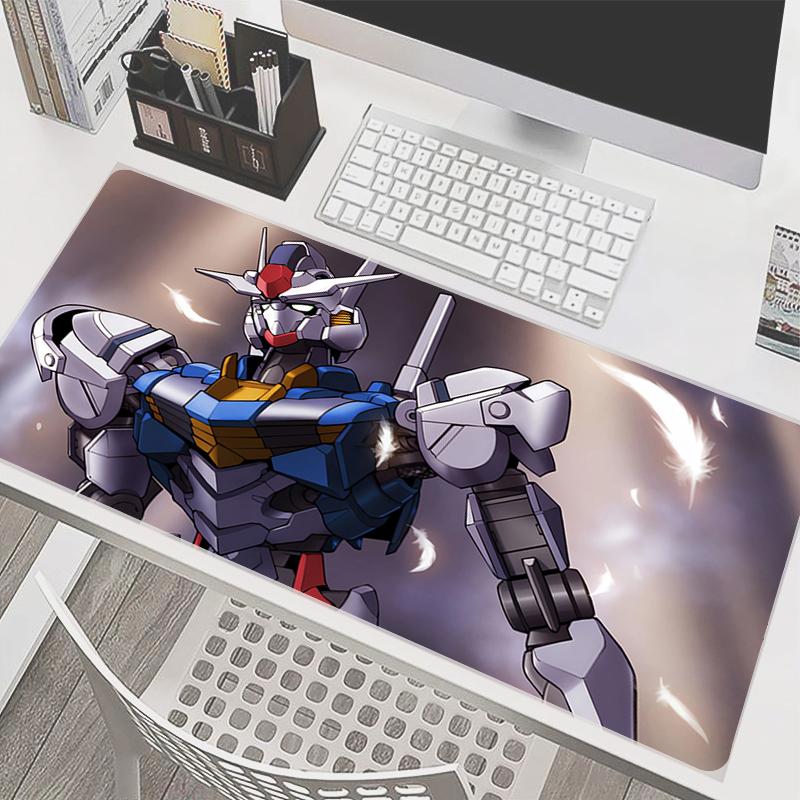 Mouse Pad Mechanical Warrior Ggundam Aaerial Anime Gamer Pc Computer Mousepad Accessories Tablet Varmilo Keyboard Pad Mausepad