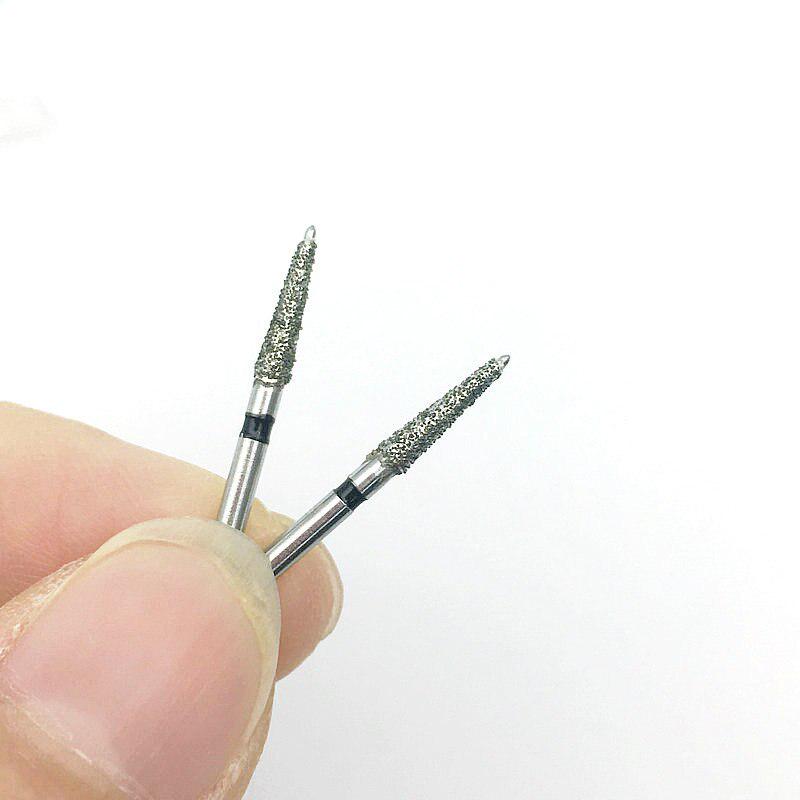 10 Stück Dental-Diamantbohrer zum Polieren, Glätten von Zahnpolierern, super grobe Zahnaufhellungswerkzeuge, 198C-021S