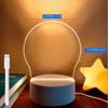 3D Acrylic Led Lamp For Writing Messages Notes And Drawings With Erasable Pen Room Decor Desk Accessory Gift