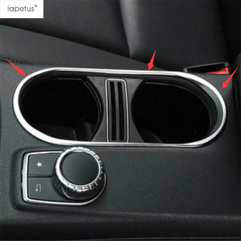 Front Central Water Cup Holder Frame Decor Cover Trim For Mercedes Benz GLA CLA 200 220 X156 2015 -  Interior Accessories