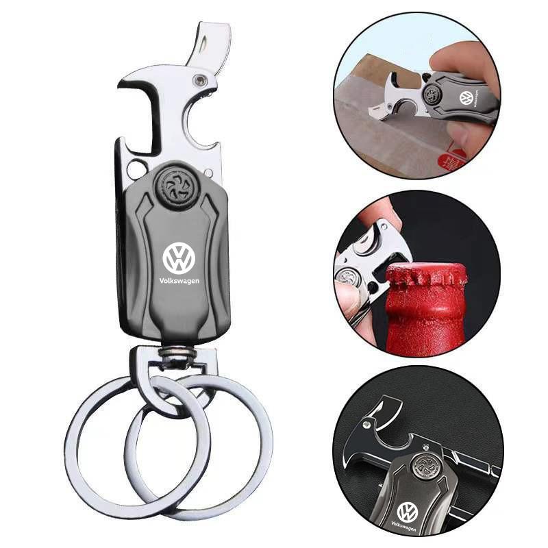 Car Keychain Key Holder With Bottle Opener For VW Volkswagen Golf Tiguan Jetta Transporter Passat T5 Polo Touran Scirocco Arteon LE8