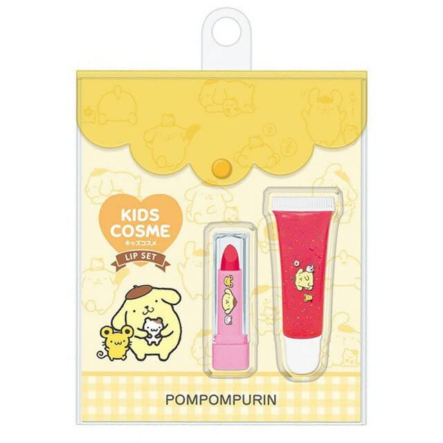 

Pompompurin [Детская косметика] Набор для губ и блеск для губКрасный и Красный Sanrio