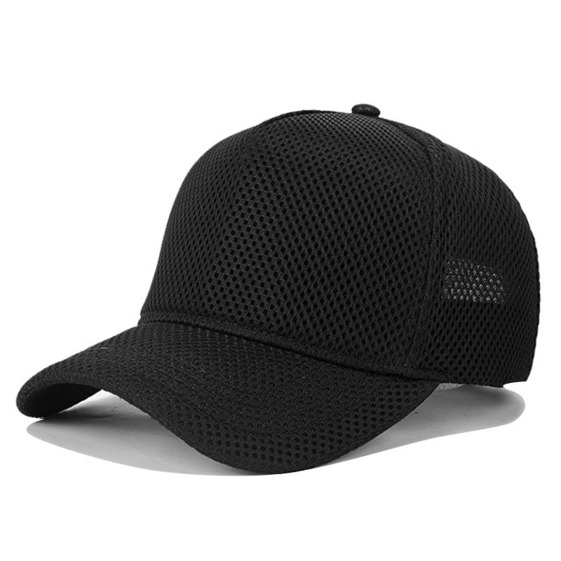 Cappello da Sole Traspirante in Rete da Uomo - Cappellino da Baseball High-Top per l'Estate con Visiera a Becco d'Anatra e Vestibilità Ampia per la Testa