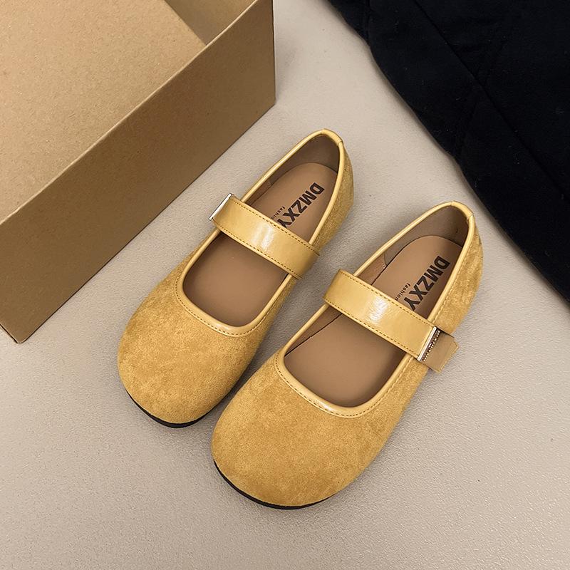 Mary Jane shoes women's spring new flat-soled single shoes with skirt shoes with soft soles