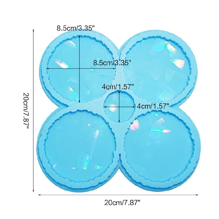 Silicone Tray Molds Epoxy Resin Casting Molds for DIY Casting Home Decoration