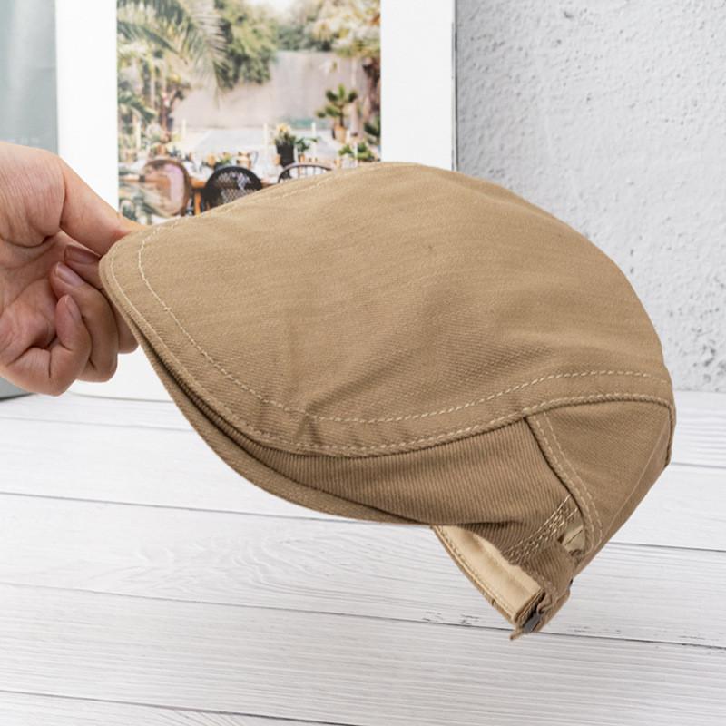 

Vintage Japanese Cotton Flat Cap With Adjustable Fit For Men And Women Perfect For All Seasons Khaki