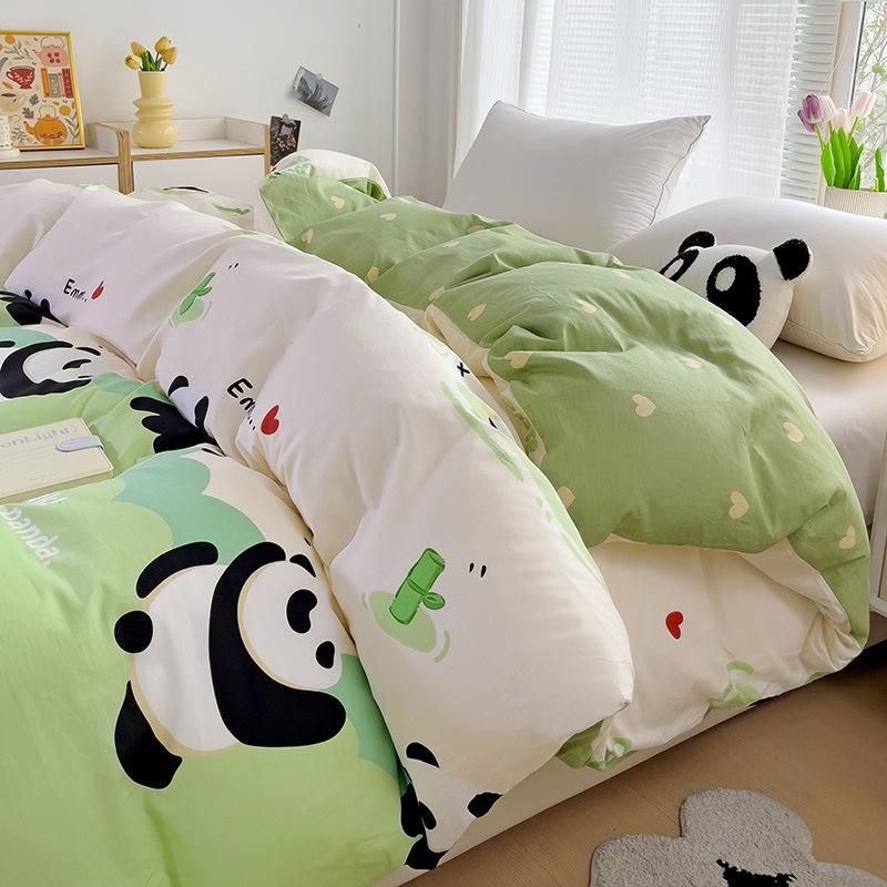 Cotton Quilt Cover Plus Size Double Comfortable Quilt Cover Cartoon Single Quilt Cover Bedding