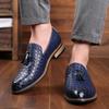Fashion Fashion Formal Leather Shoes for Men Dress Business Shoes Male Geometric Oxfords Party Wedding Casual Mens Flats Chaussure Homme