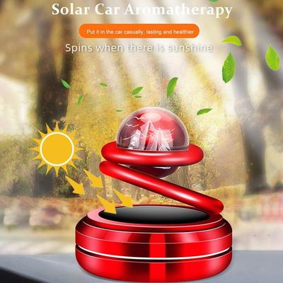 Ornamente creative rotative pentru mașină solară Odorizant pentru mașină pentru aromaterapie Accesorii de decorare din aliaj de aluminiu