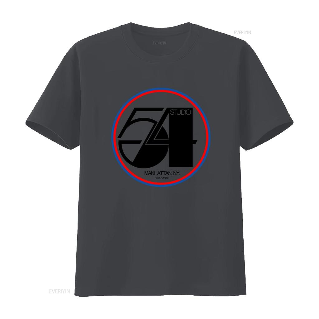 Studio 54 T Shirt Manhattan NY 1977 1986 Retro Design Vintage Washed Streetwear Stretched Designer Clothes Comfortable Casual