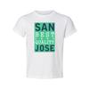 Unisex White Graphic T Shirt With San Best Surf Quality Jose Artwork For Casual
