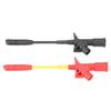 P5005 2pcs Fully Insulated Quick Piercing Test Needle Hook Multimeter Testing Probes 4mm Socket