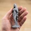 3D Printed Veiled Goddess Statue Artistic Wearing Veil Women Figurine Sculpture Decoration for Home Office Living Room Desktop